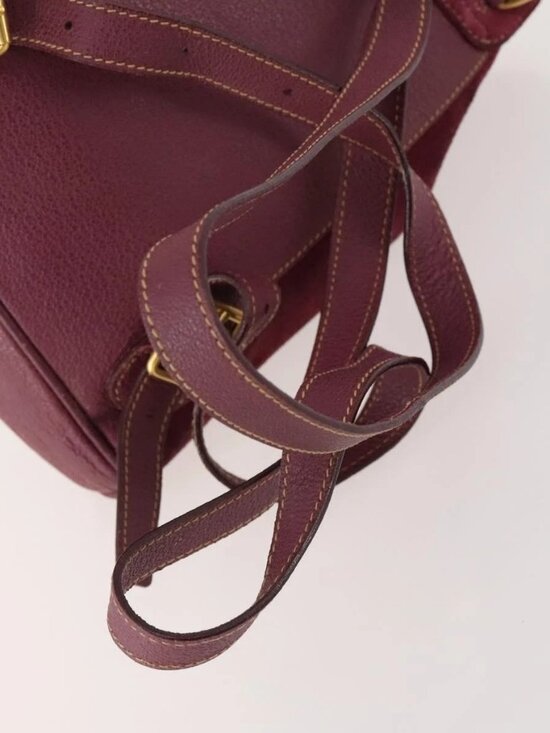 GUCCI Bamboo Backpack Suede Purple Gold 003 1705 0030 Auth BA10642 main image 5